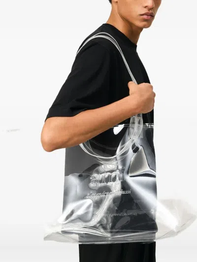 Ami Alexandre Mattiussi Limited Edition Transparent Midi Tote Bag Transparent In White