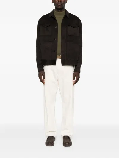 贴袋衬衫式夹克