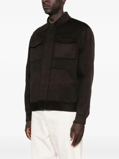 贴袋衬衫式夹克