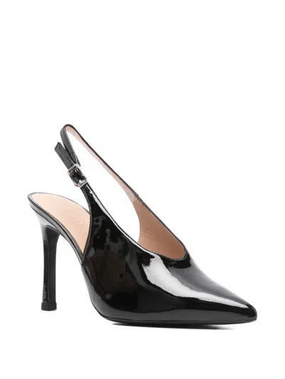 Unisa 90mm Slingback Patent-leather Heeled Pumps In Black