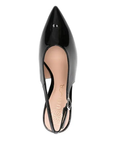Unisa 90mm Slingback Patent-leather Heeled Pumps In Black