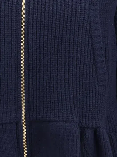 Undercover Bomber Jacket With Wool Inserts In Blue