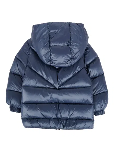 Colmar Blue Down Jacket For Baby Boy With Logo In Blue