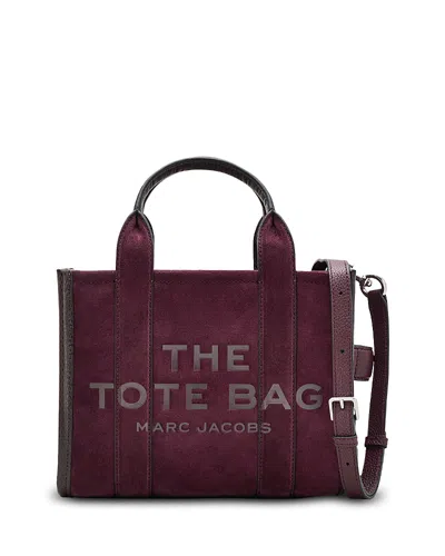 Marc Jacobs Dark Plum The Logo Small Tote In Purple