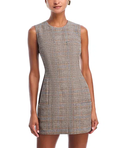 Danielle Guizio Rowan Tartan Dress In Multi