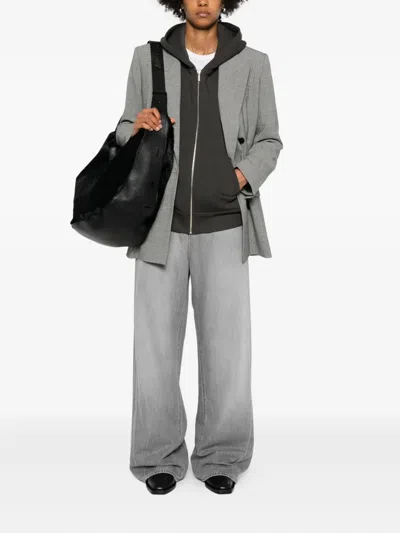 Isabel Marant Étoile Checked Double-breasted Jacket In Gray