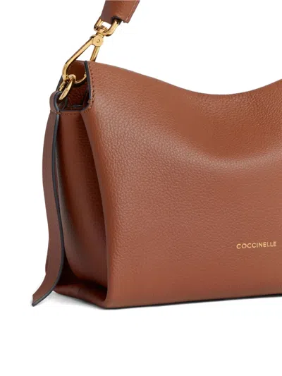 Coccinelle Borsa A Spalla In Pelle Double Boheme Small In Multi