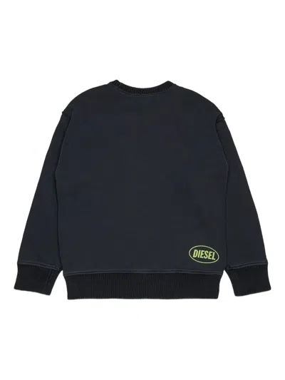 Diesel Logo-print Sweater In Black
