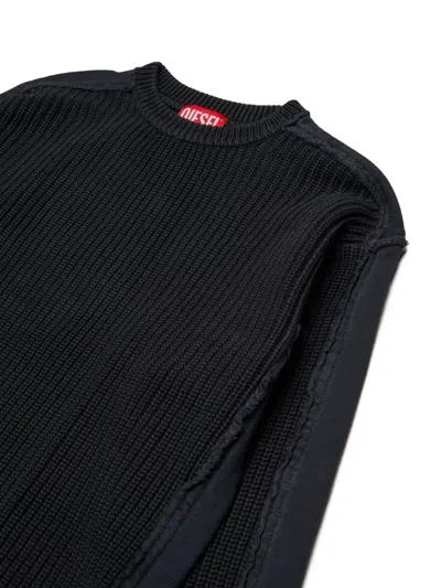 Diesel Logo-print Sweater In Black