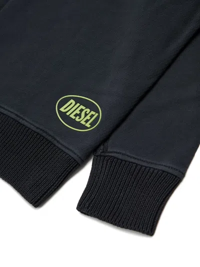 Diesel Logo-print Sweater In Black