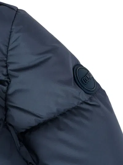 Colmar Blue Down Jacket For Babykids With Logo In Blue