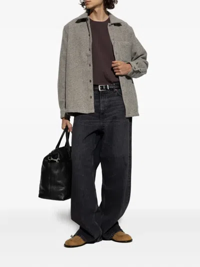 Samsoe & Samsoe Embroidered Logo T-shirt In Gold