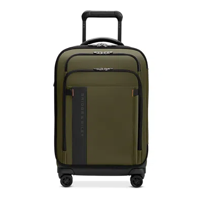 Briggs & Riley Zdx Essential 22-inch Expandable Carry-on Spinner Suitcase In Green
