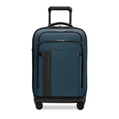 Briggs & Riley Zdx Domestic Carry-on Expandable Spinner Case 56cm In Blue