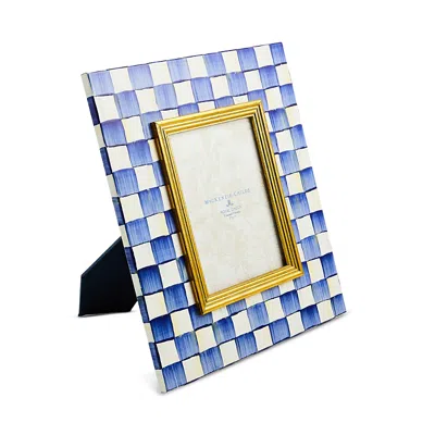 Mackenzie-childs Royal Check Frame, 5 X 7 In Blue