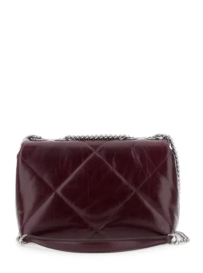 Tory Burch Quilted Chain Shoulder Bag In Burgundy