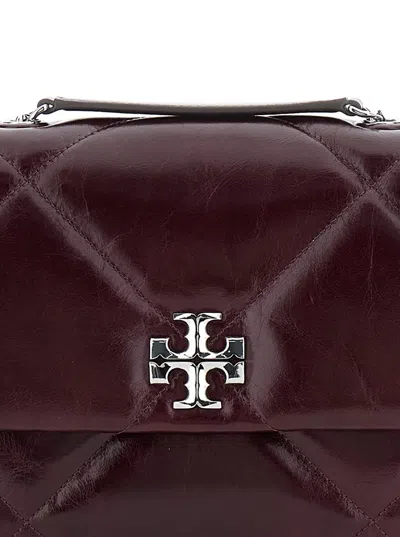 Tory Burch Quilted Chain Shoulder Bag In Burgundy
