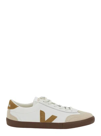Veja Suede And Leather Low-top Sneakers In White