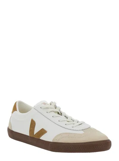 Veja Suede And Leather Low-top Sneakers In White