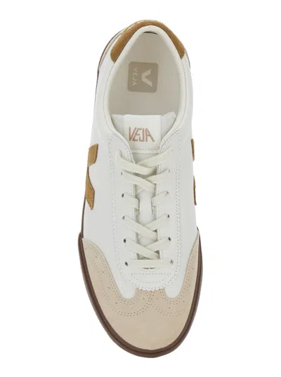 Veja Suede And Leather Low-top Sneakers In White