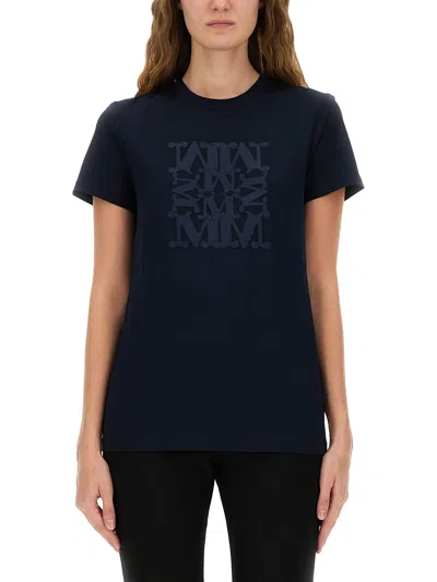 Max Mara Short-sleeved T-shirt In Blue
