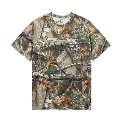 Pre-owned Anti Social Social Club Real Tree Mind Games Tee 'realtree Edge' | Multi-color | Men's Size L