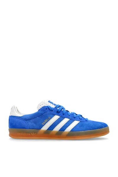 Adidas Originals Striped Suede Low Top Sneakers In Blue