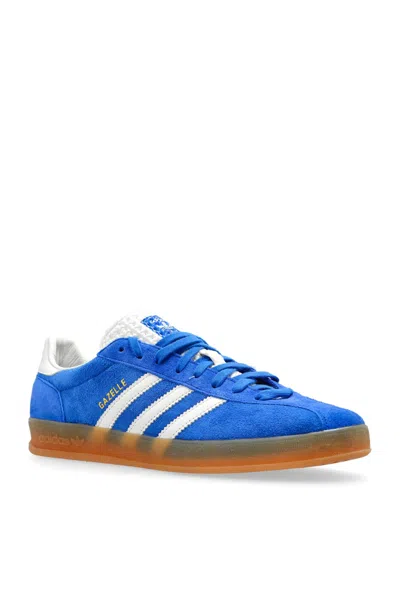 Adidas Originals Striped Suede Low Top Sneakers In Blue