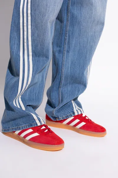 Adidas Originals Gazelle Indoor Sneakers In Red