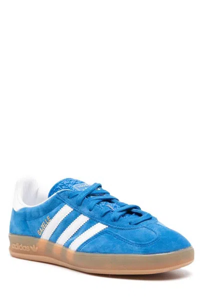 Adidas Originals Striped Suede Low Top Sneakers In Blue