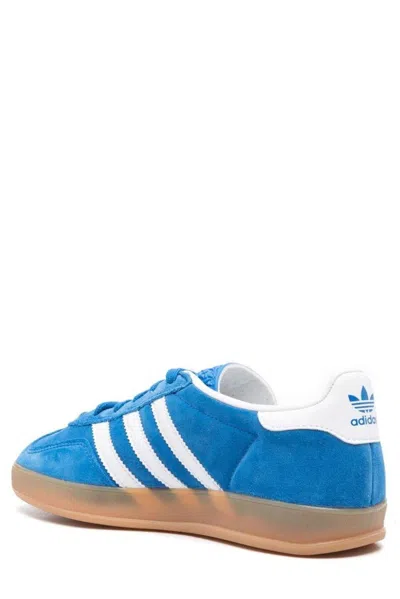 Adidas Originals Striped Suede Low Top Sneakers In Blue