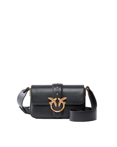 Pinko Love One Shoulder Bag In Black