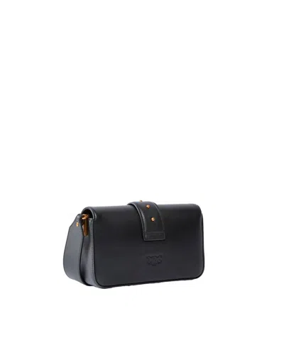 Pinko Love One Shoulder Bag In Black