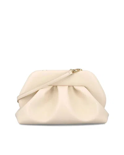 Themoirè Vegan Fabric Clutch Shell Color In Neutral