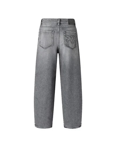 Pinko Estelle Egg Belt Loops Trousers In Gray