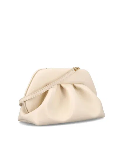 Themoirè Vegan Fabric Clutch Shell Color In Neutral