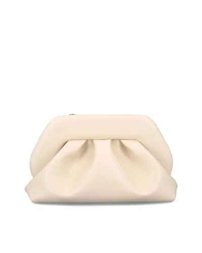 Themoirè Vegan Fabric Clutch Shell Color In Neutral