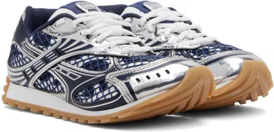 Bottega Veneta Orbit Running Sneakers In Blue