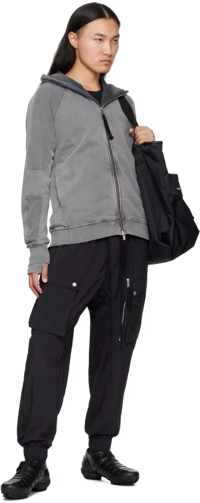 Thom Krom Elasticated-waist Cargo Trousers In Black