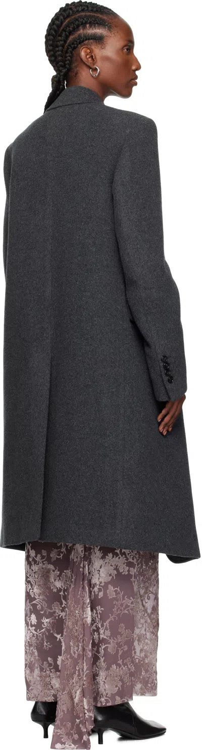 Ann Demeulemeester Viv High Comfort Tailored Coat In Gray
