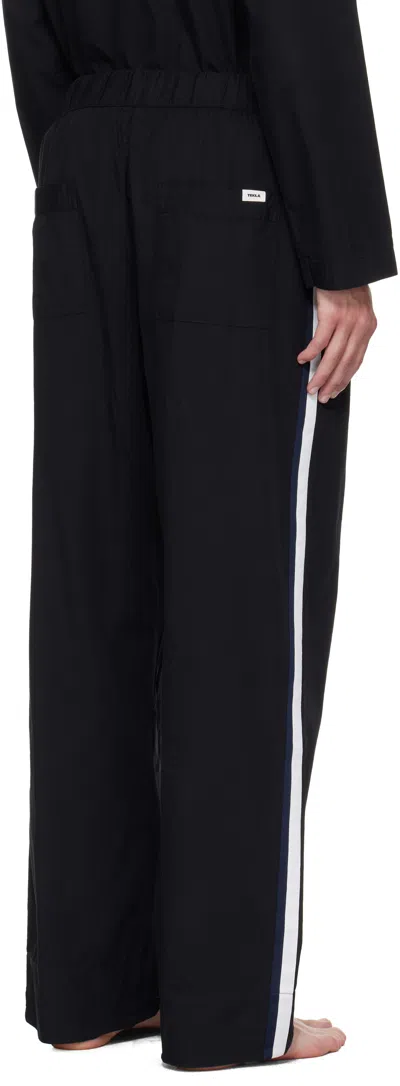 Tekla Black Drawstring Pyjama Pants In Multi