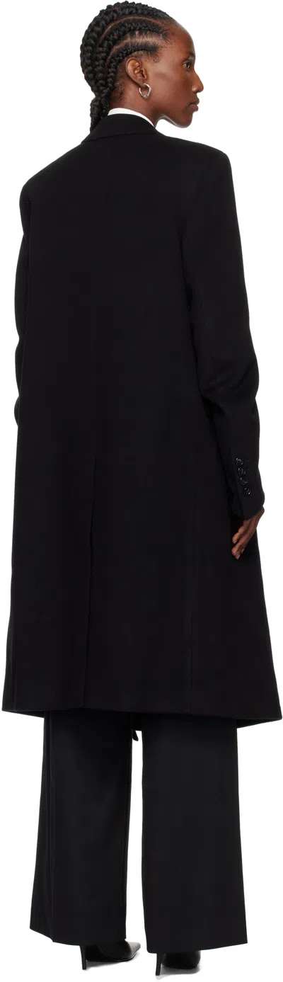 Ann Demeulemeester Black Viv High Comfort Tailored Coat In Black