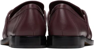 Bottega Veneta Astaire Embellished Leather Loafers In Burgundy