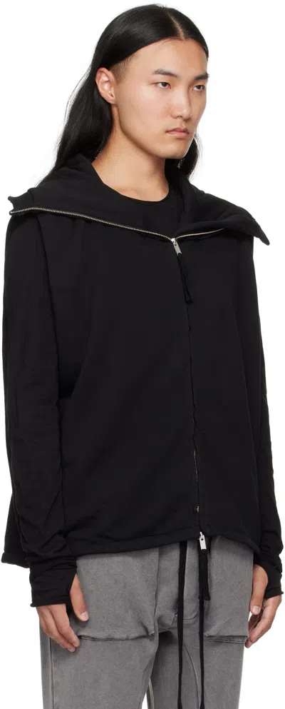 Thom Krom Black Jacket With Zip Closure In Black