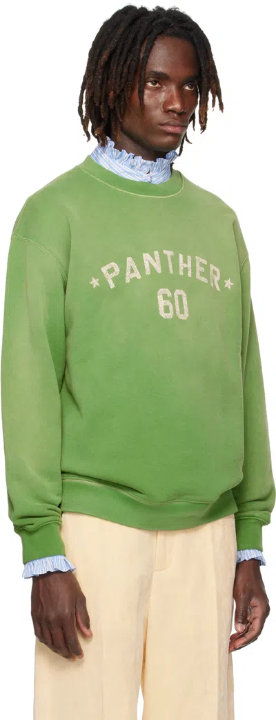 Valentino Cotton S Graphic Print Sweater In Green