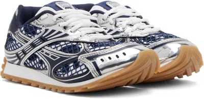 Bottega Veneta Orbit Sneakers With Contrast Stitching And Mesh