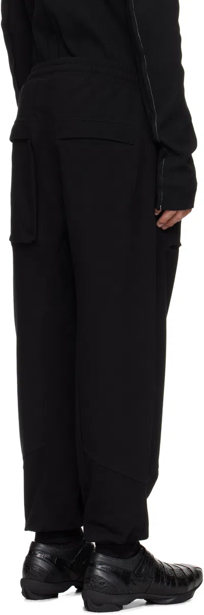 Thom Krom Drop-crotch Panelled Track Pants In Black