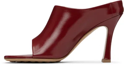 Bottega Veneta Pointed High Heel Sandals In Red