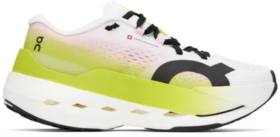 On White & Green Clouboom Max Sneakers In Multi