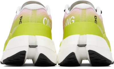 On White & Green Clouboom Max Sneakers In Multi